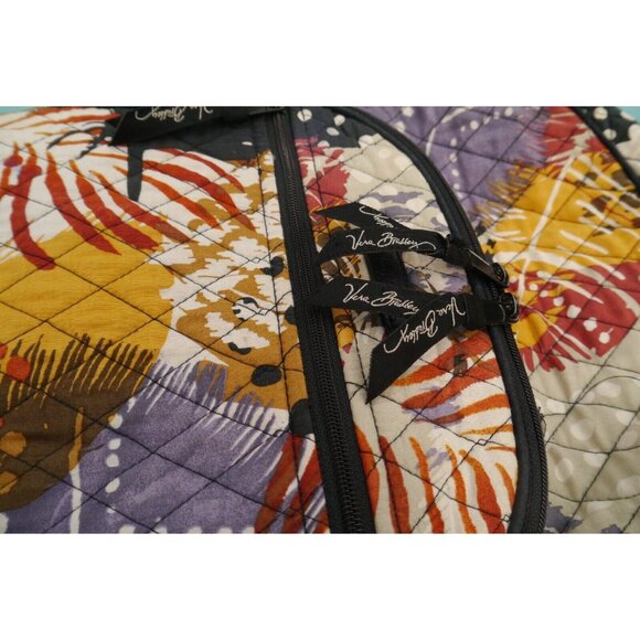 Vera Bradley Quilted Painted Feathers Campus Tech Backpack 16 x 12 x 6 Large main image 7
